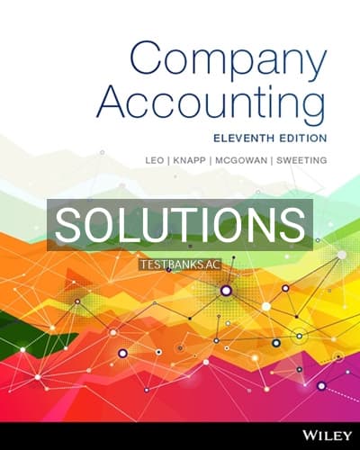 Solutions for Company Accounting 11th Edition by Leo cover