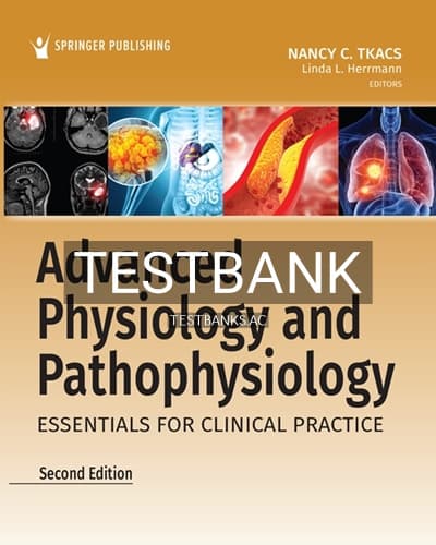 Test Bank for Advanced Physiology and Pathophysiology 2nd Edition by Tkacs cover
