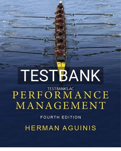 Test Bank for Performance Management 4th Edition by Aguinis cover