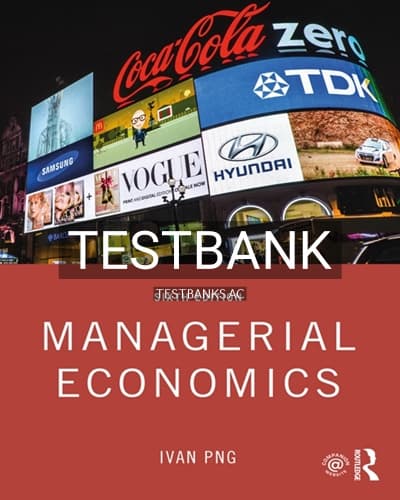 Test Bank for Managerial Economics 6th Edition by Ivan Png cover