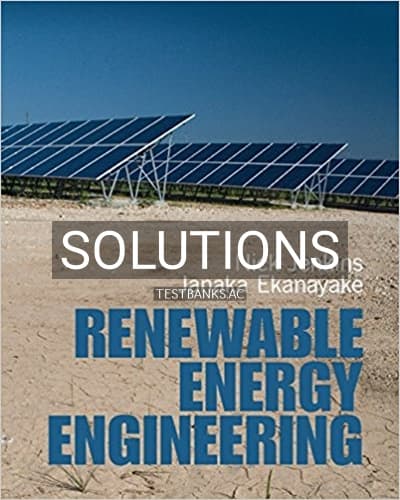 Solutions for Renewable Energy Engineering 1st Edition by Jenkins cover