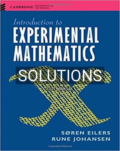 Solutions for Introduction to Experimental Mathematics 1st Edition by Eilers cover