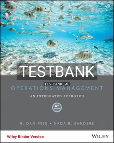 Test Bank for Operations Management 6th Edition by Reid cover