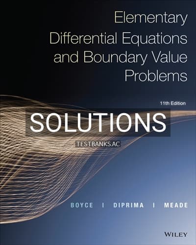 Solutions for Elementary Differential Equations and Boundary Value Problems 11th Edition by Boyce cover