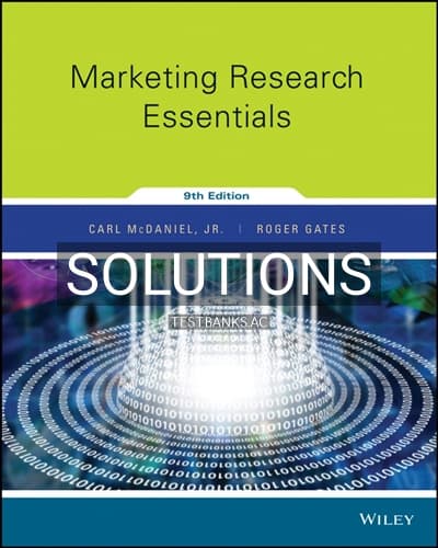 Solutions for Marketing Research Essentials 9th Edition by McDaniel cover