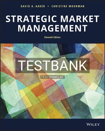 Test Bank for Strategic Market Management 11th Edition by Aaker cover