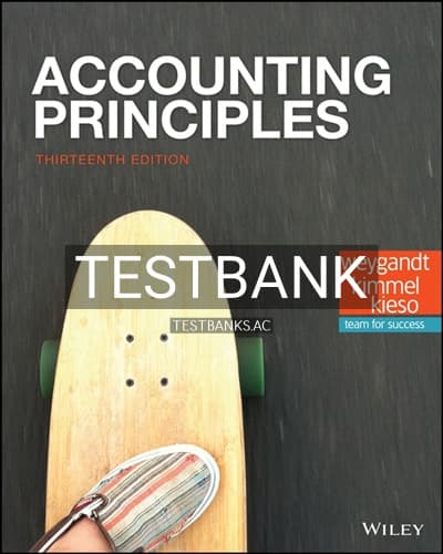 Test Bank for Accounting Principles 13th Edition by Weygandt cover