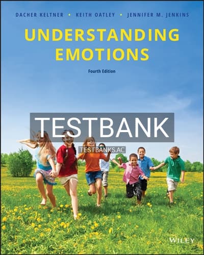 Test Bank for Understanding Emotions 4th Edition by Oatley cover