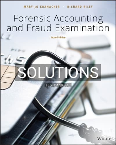 Solutions for Forensic Accounting and Fraud Examination 2nd Edition by Kranacher cover