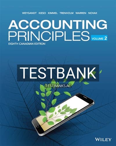 Test Bank for Accounting Principles Volume 2 8th Edition by Weygandt cover