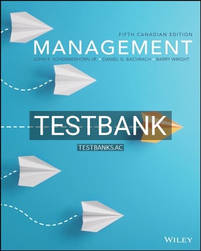 Test Bank for Management 5th Edition by Schermerhorn cover