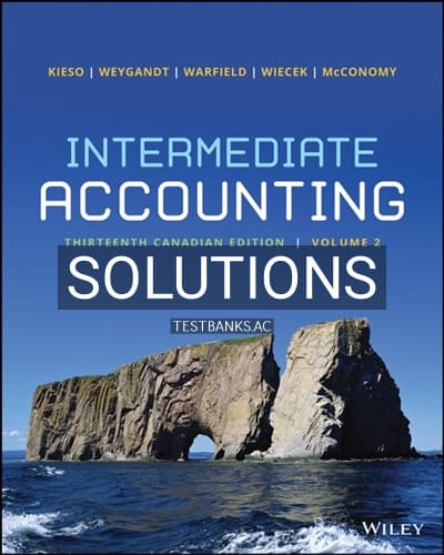Solutions for Intermediate Accounting Volume 2 13th Edition by Kieso cover