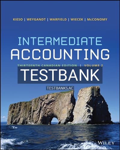 Test Bank for Intermediate Accounting Volume 2 13th Edition by Kieso cover