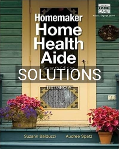 Solutions for Homemaker Home Health Aide 7th Edition by Balduzzi cover