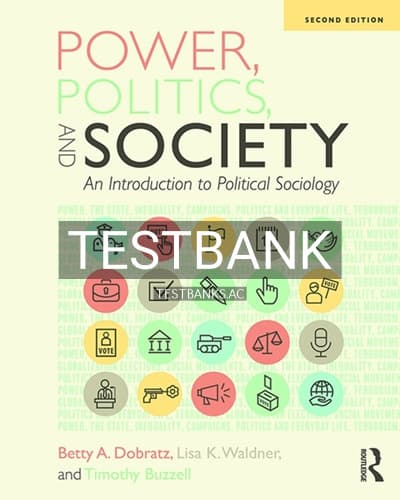 Test Bank for Power Politics and Society 2nd Edition by Dobratz cover