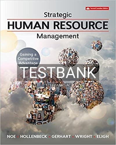 Test Bank for Strategic Human Resource Management 2nd Edition by Noe cover