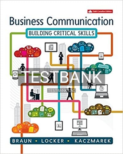 Test Bank for Business Communication Building Critical Skills 6th Edition by Braun cover