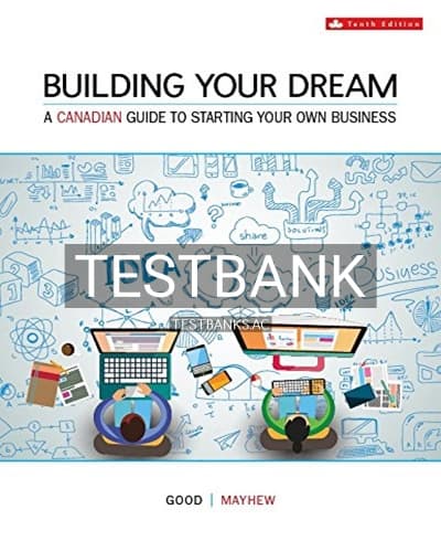 Test Bank for Building Your Dream 10th Edition by Good cover