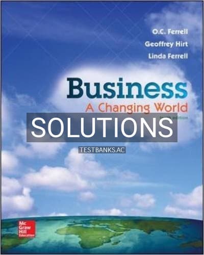 Solutions for Business A Changing World 10th Edition by Ferrell cover