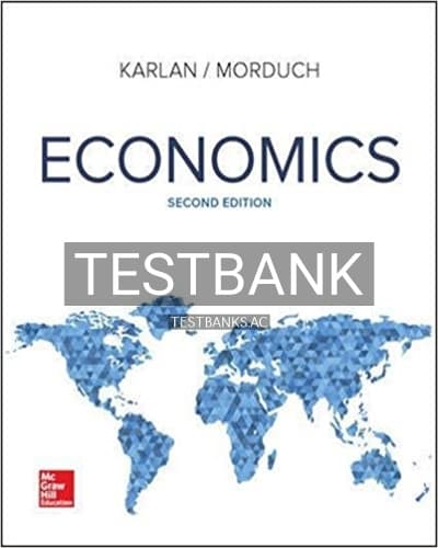 Test Bank for Economics 2nd Edition by Karlan cover