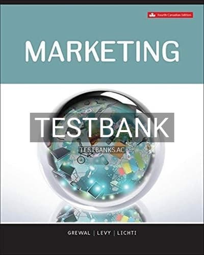 Test Bank for Marketing 4th Edition by Grewal cover