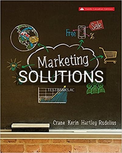 Solutions for Marketing 10th Edition by Crane cover