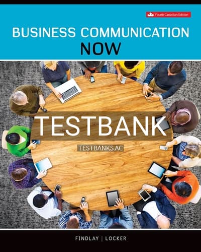 Test Bank for Business Communication NOW 4th Edition by Findlay cover