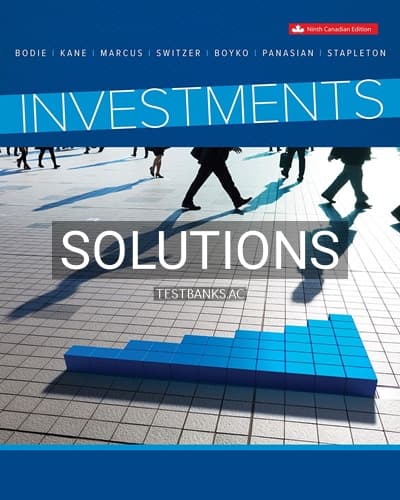Solutions for Investments 9th Edition by Bodie cover