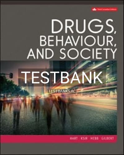 Test Bank for Drugs Behaviour and Society 3rd Edition by Hart cover