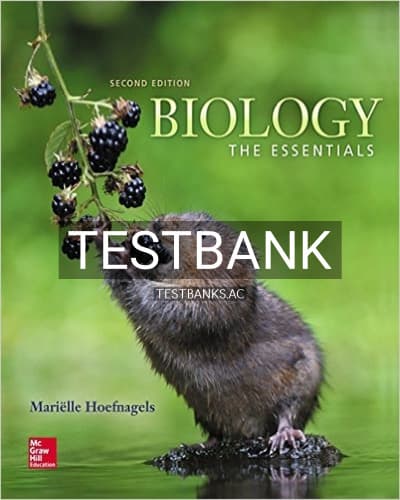 Test Bank for Biology The Essentials 2nd Edition by Mariëlle Hoefnagels cover