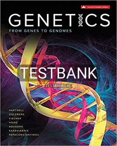 Test Bank for Genetics 2nd Edition by Hartwell cover