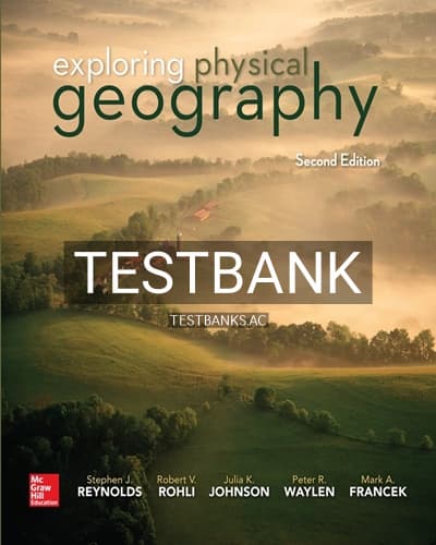 Test Bank for Exploring Physical Geography 2nd Edition by Reynolds cover