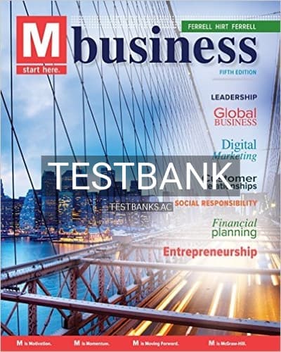 Test Bank for M Business 5th Edition by Ferrell cover
