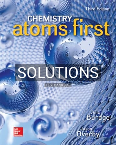 Solutions for Chemistry Atoms First 3rd Edition by Burdge cover
