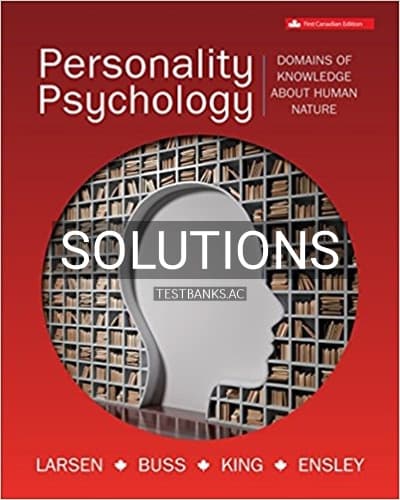 Solutions for Personality Psychology 1st Edition by Larsen cover