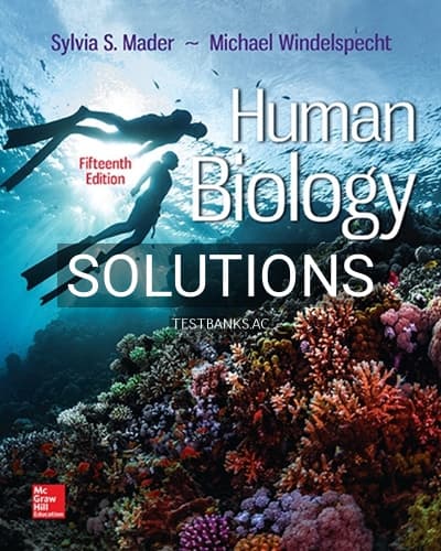 Solutions for Human Biology 15th Edition by Mader cover