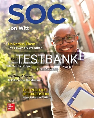 Test Bank for SOC 2018 5th Edition by Witt cover