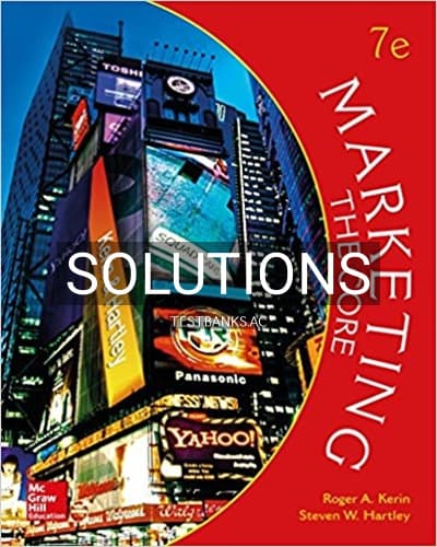 Solutions for Marketing The Core 7th Edition by Kerin cover