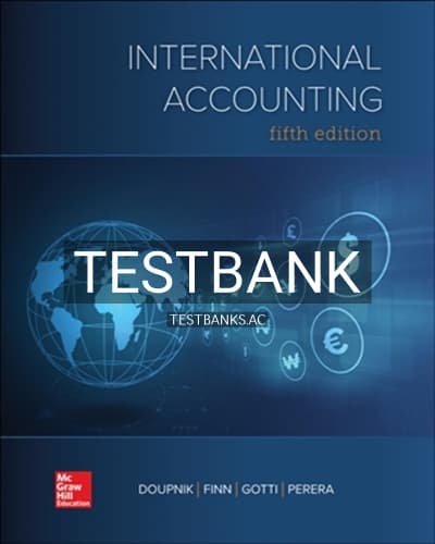 Test Bank for International Accounting 5th Edition by Doupnik cover