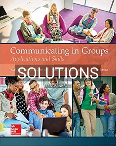 Solutions for Communicating in Groups 10th Edition by Adams cover