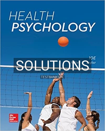 Solutions for Health Psychology 10th Edition by Taylor cover
