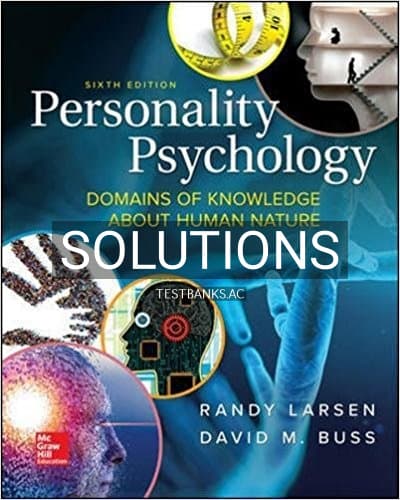 Solutions for Personality Psychology 6th Edition by Larsen cover