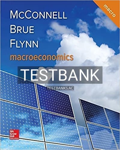 Test Bank for Macroeconomics 21st Edition by McConnell cover