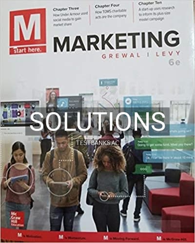 Solutions for M Marketing 6th Edition by Grewal cover