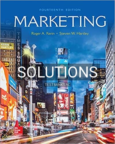 Solutions for Marketing 14th Edition by Kerin cover