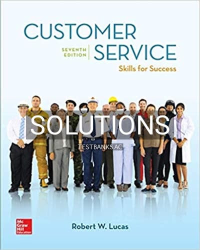Solutions for Customer Service Skills for Success 7th Edition by Lucas cover