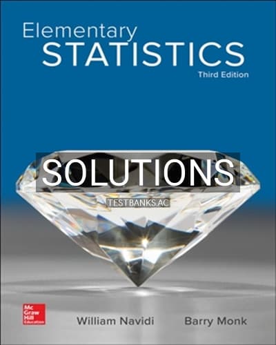 Solutions for Elementary Statistics 3rd Edition by Navidi cover