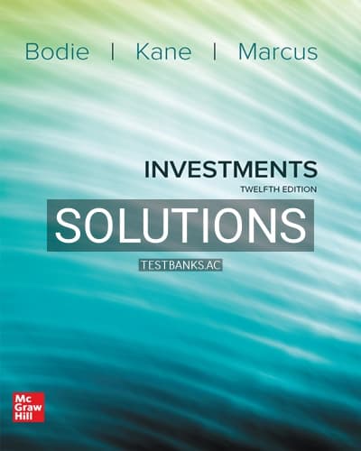 Solutions for Investments 12th Edition by Bodie cover