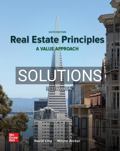 Solutions for Real Estate Principles 6th Edition by Ling cover