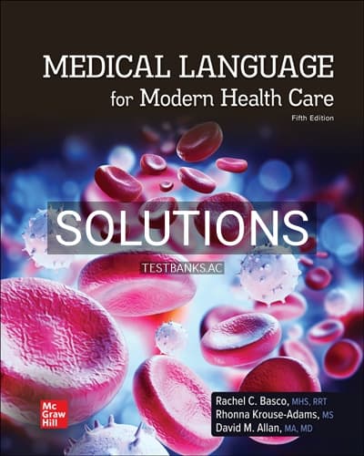 Solutions for Medical Language for Modern Health Care 5th Edition by Basco cover